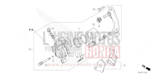 ETRIER DE FREIN AVANT CBF125MEFT de 2026